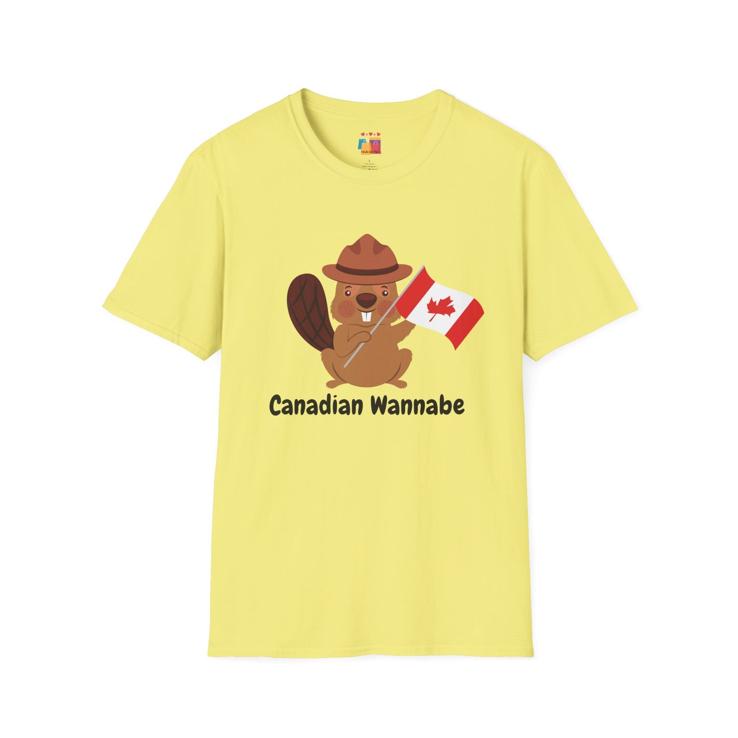 Cute Canadian Beaver Unisex Softstyle T-Shirt