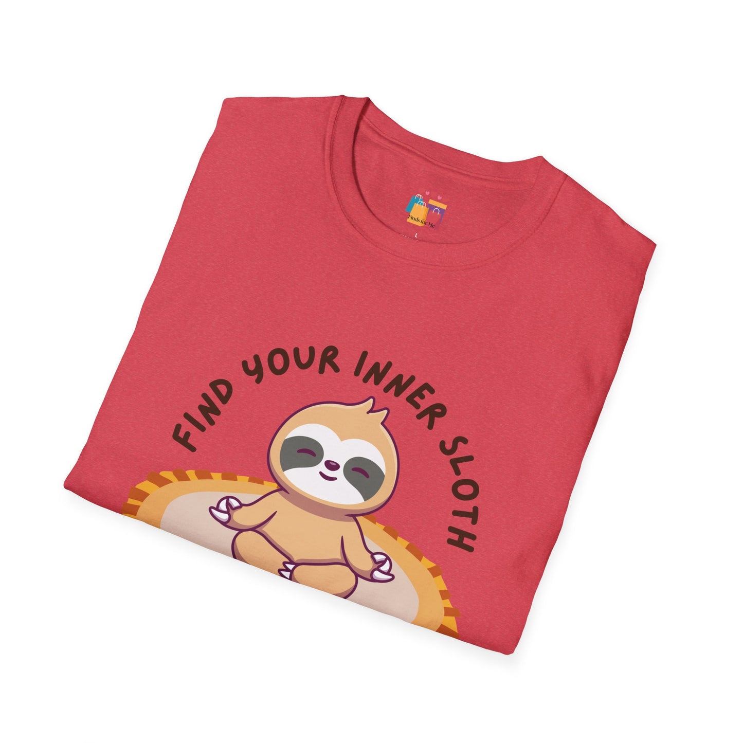 Find Your Inner Sloth Unisex Softstyle T-Shirt - Relaxed Vibe for Chill Lovers