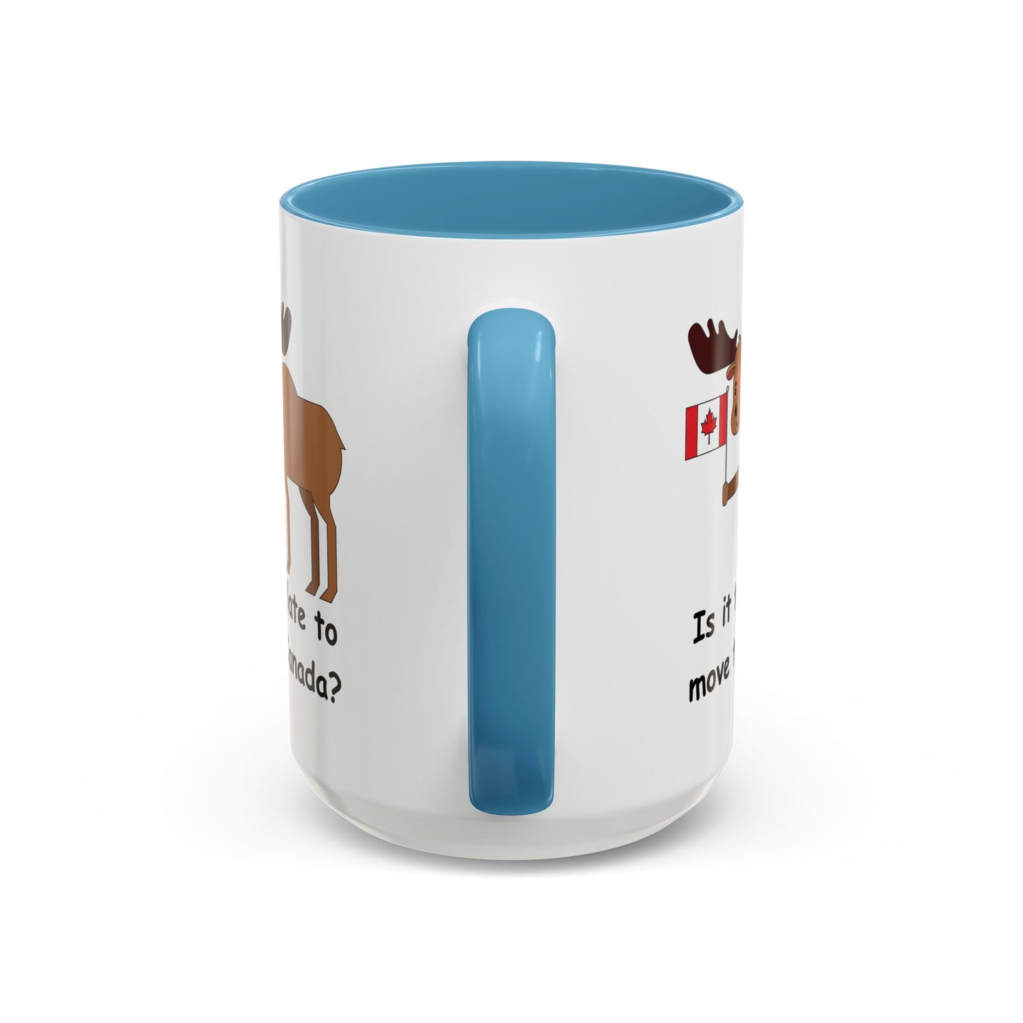 Funny Moose Accent Coffee Mug - Perfect Gift for Canada Lovers