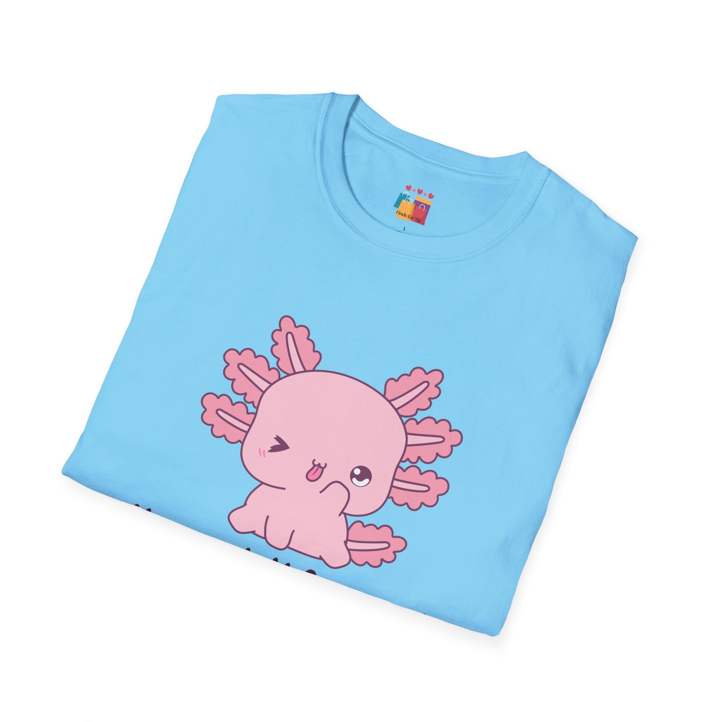 Cute Axolotl T-Shirt - 'You Axolotl from Me!' - Unisex Softstyle Tee