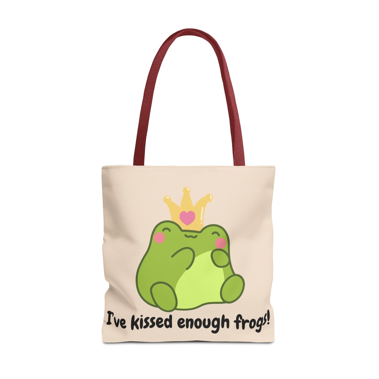 Cute Froggy Tote Bag - 'I've Kissed Enough Frogs!'