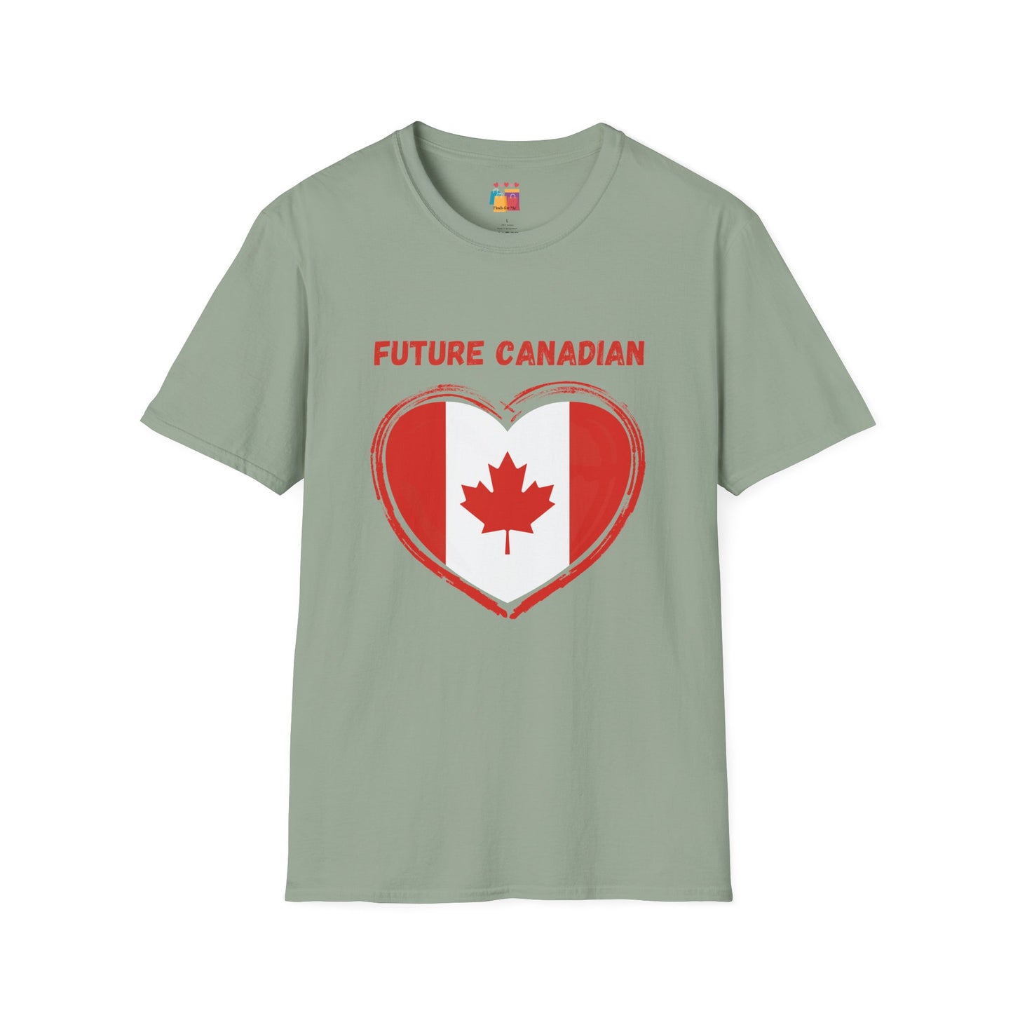 Future Canadian Unisex Softstyle T-Shirt - Perfect Gift for New Canadians