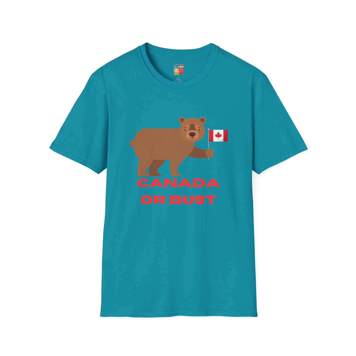 Canada Bear Graphic T-Shirt - Perfect for Travel Lovers