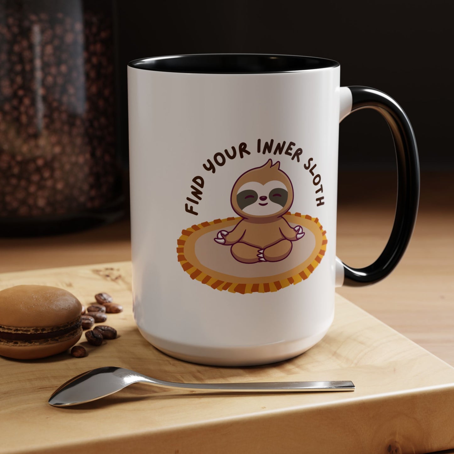 Find Your Inner Sloth Coffee Mug - Relaxing Ceramic Mug for Easygoing Souls