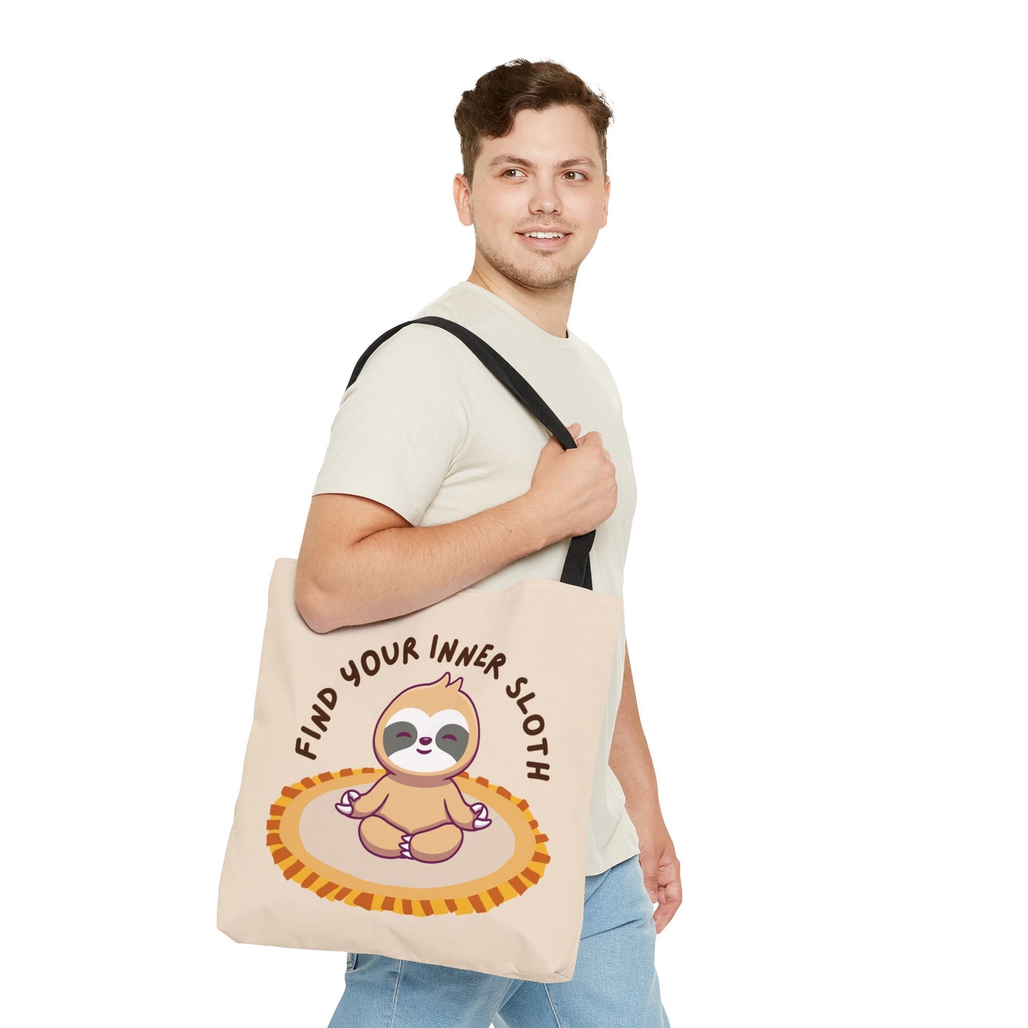 Find Your Inner Sloth Tote Bag - Fun & Relaxing Sloth Design, Perfect for Gifts and Everyday Use