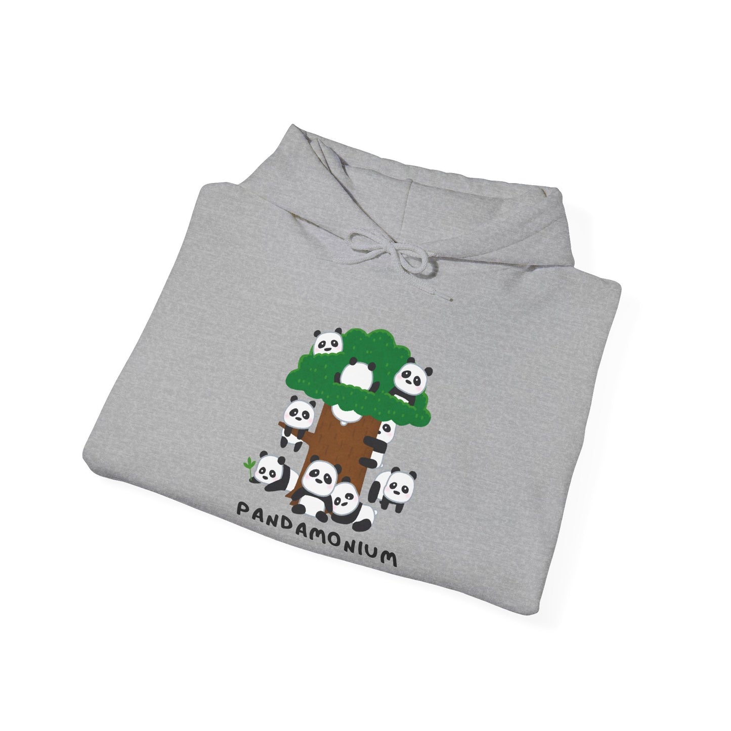 PANDAMONIUM Unisex Heavy Blend™ Hoodie - Cute Panda Design for Nature Lovers