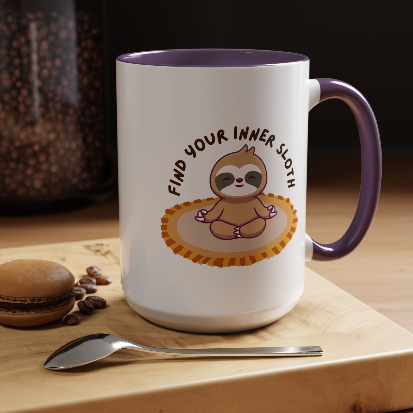 Find Your Inner Sloth Coffee Mug - Relaxing Ceramic Mug for Easygoing Souls