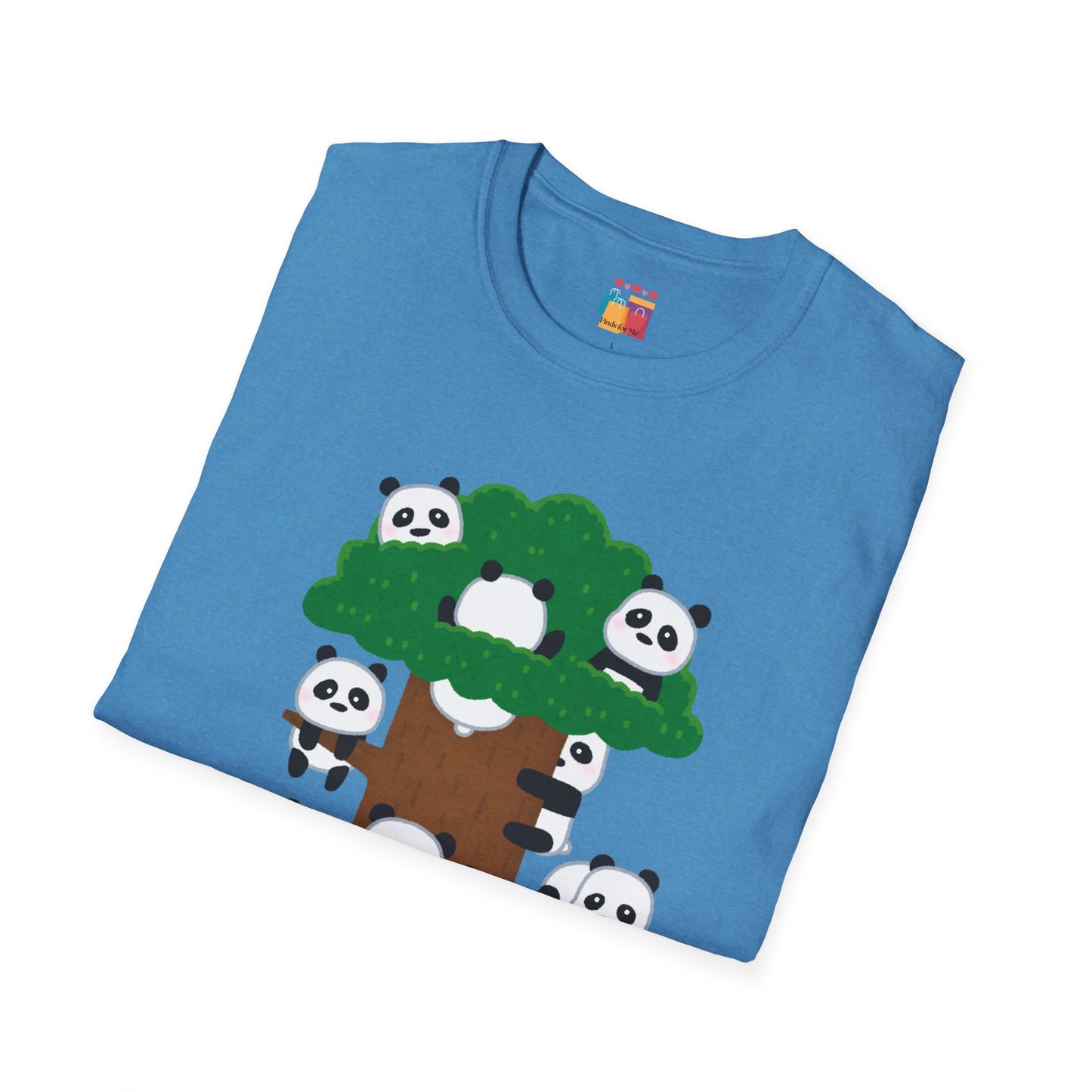 Panda Pandamonium Unisex Softstyle T-Shirt - Cute Nature Graphic Tee