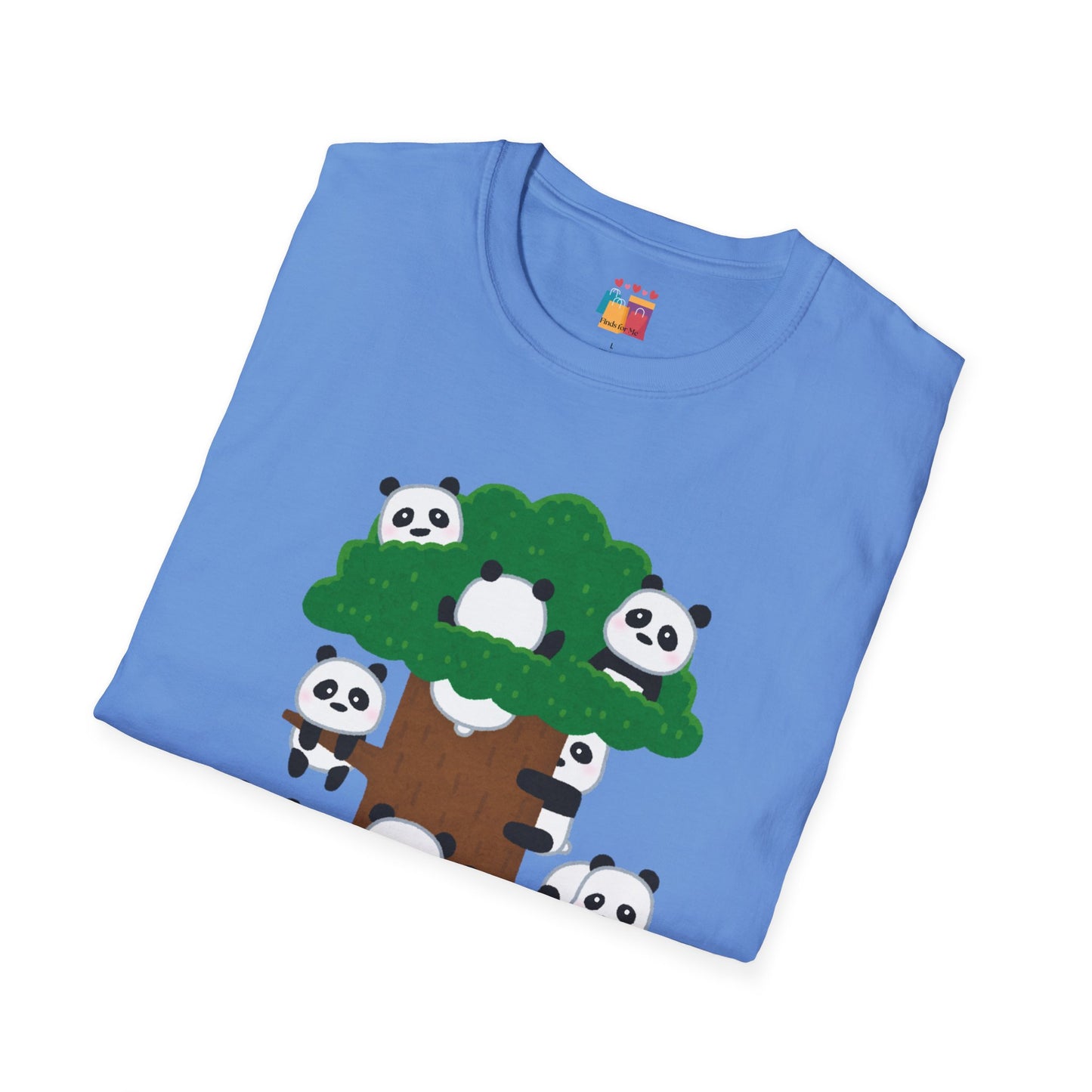 Panda Pandamonium Unisex Softstyle T-Shirt - Cute Nature Graphic Tee