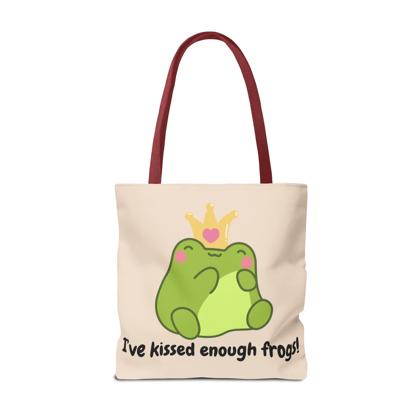 Cute Froggy Tote Bag - 'I've Kissed Enough Frogs!'