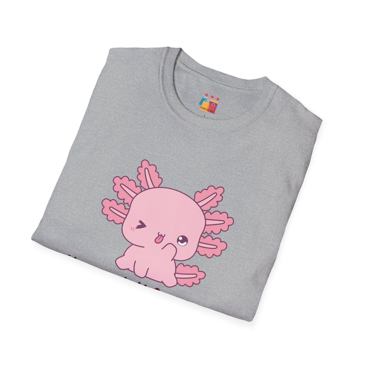 Cute Axolotl T-Shirt - 'You Axolotl from Me!' - Unisex Softstyle Tee