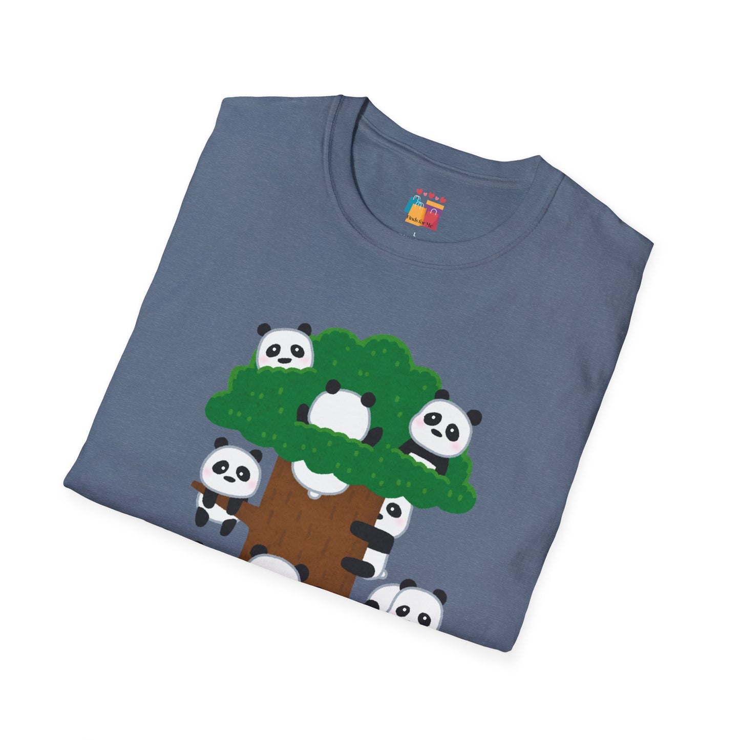 Panda Pandamonium Unisex Softstyle T-Shirt - Cute Nature Graphic Tee