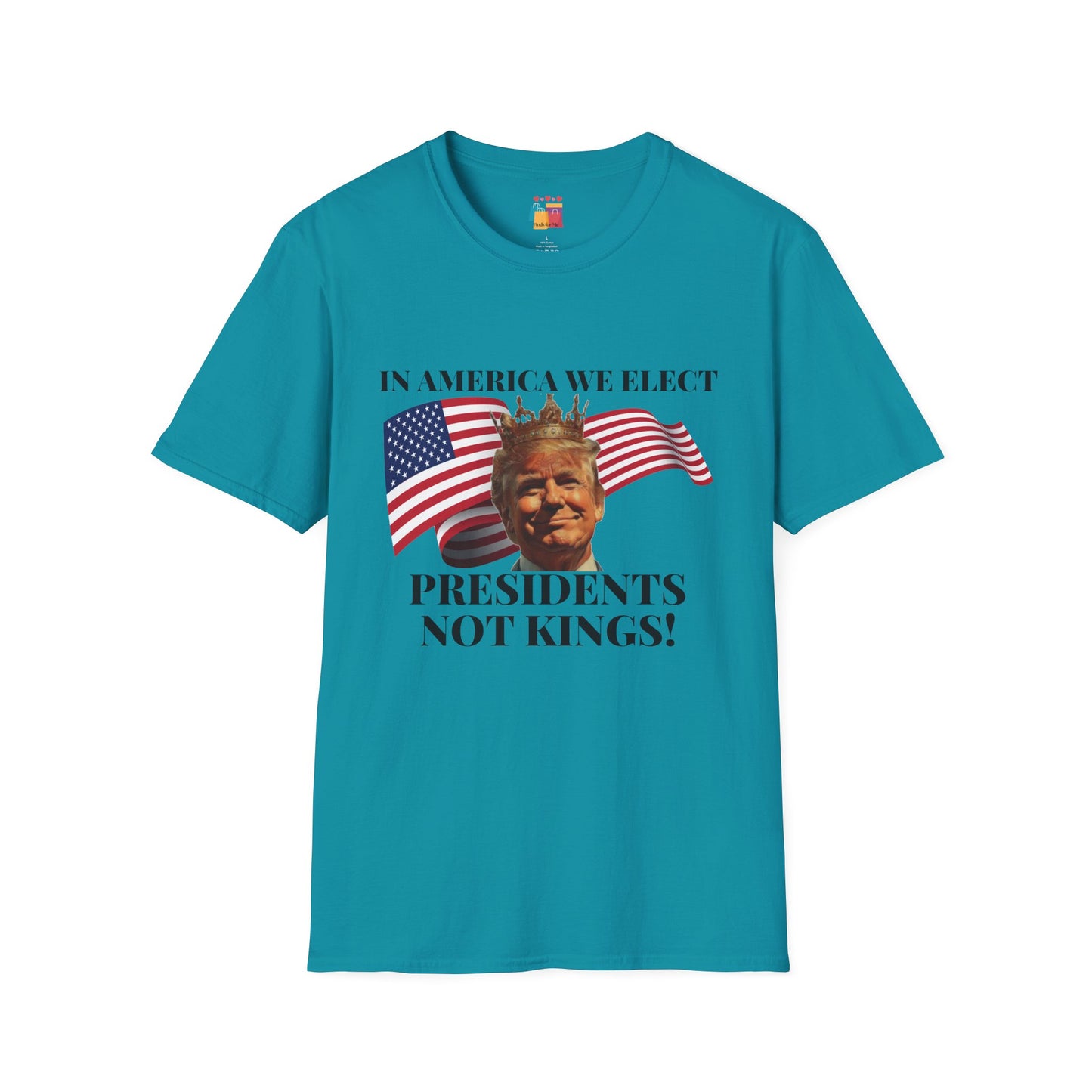 Presidents Not Kings Unisex Softstyle T-Shirt - Patriotic Statement Tee