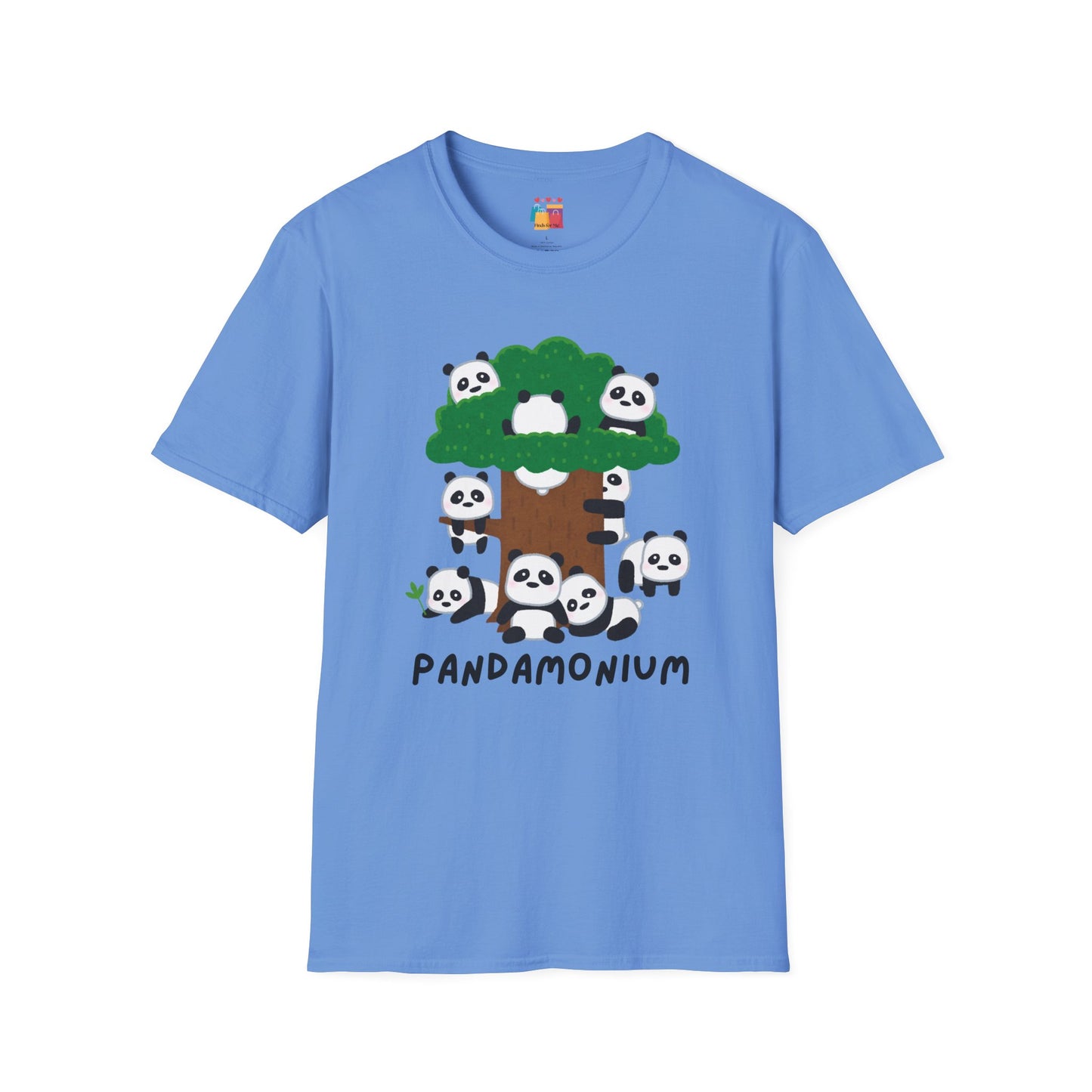 Panda Pandamonium Unisex Softstyle T-Shirt - Cute Nature Graphic Tee