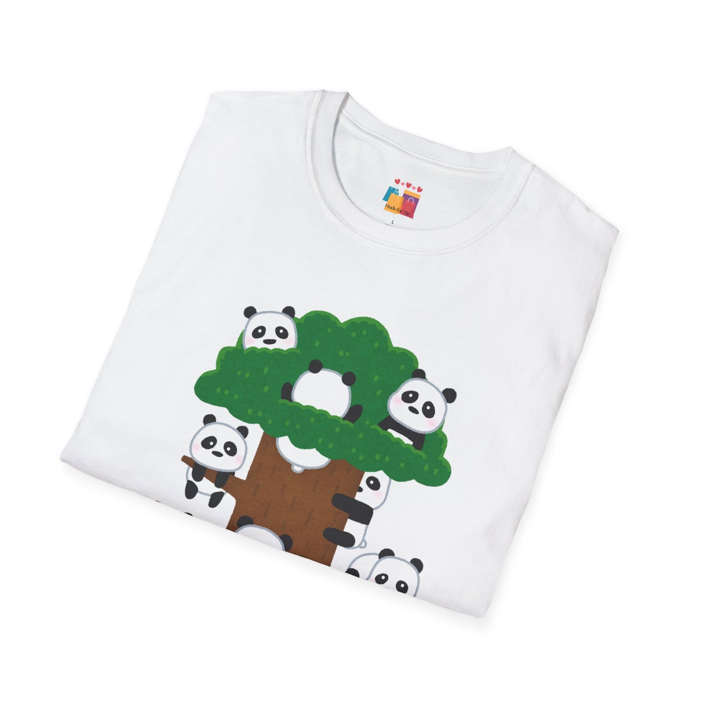 Panda Pandamonium Unisex Softstyle T-Shirt - Cute Nature Graphic Tee