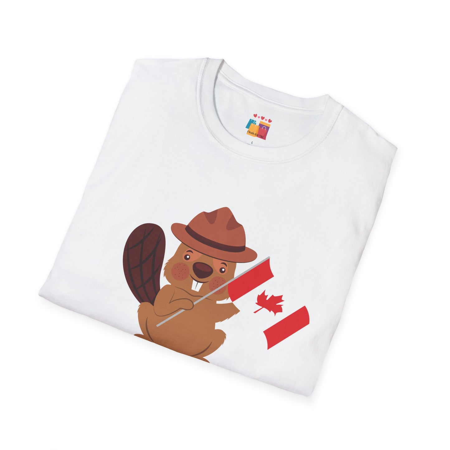 Cute Canadian Beaver Unisex Softstyle T-Shirt