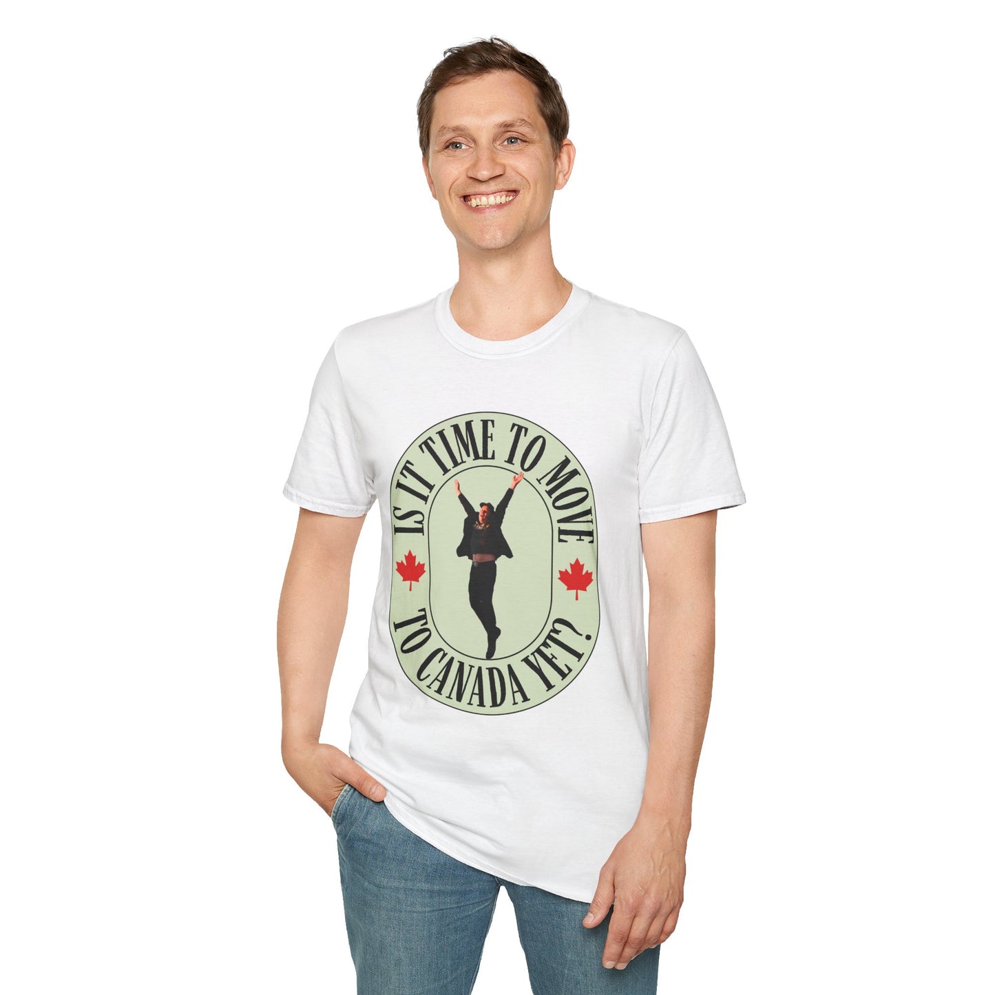 Funny Unisex T-Shirt - 'Move to Canada' Graphic Tee for Humor Lovers