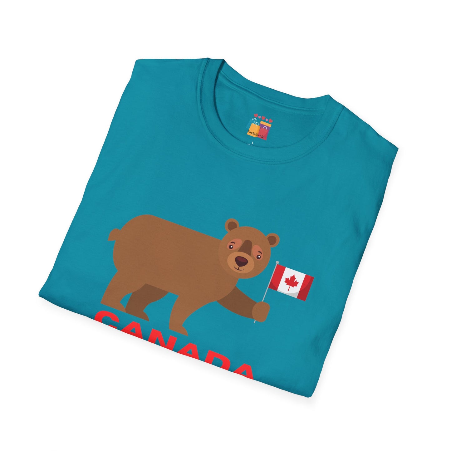 Canada Bear Graphic T-Shirt - Perfect for Travel Lovers