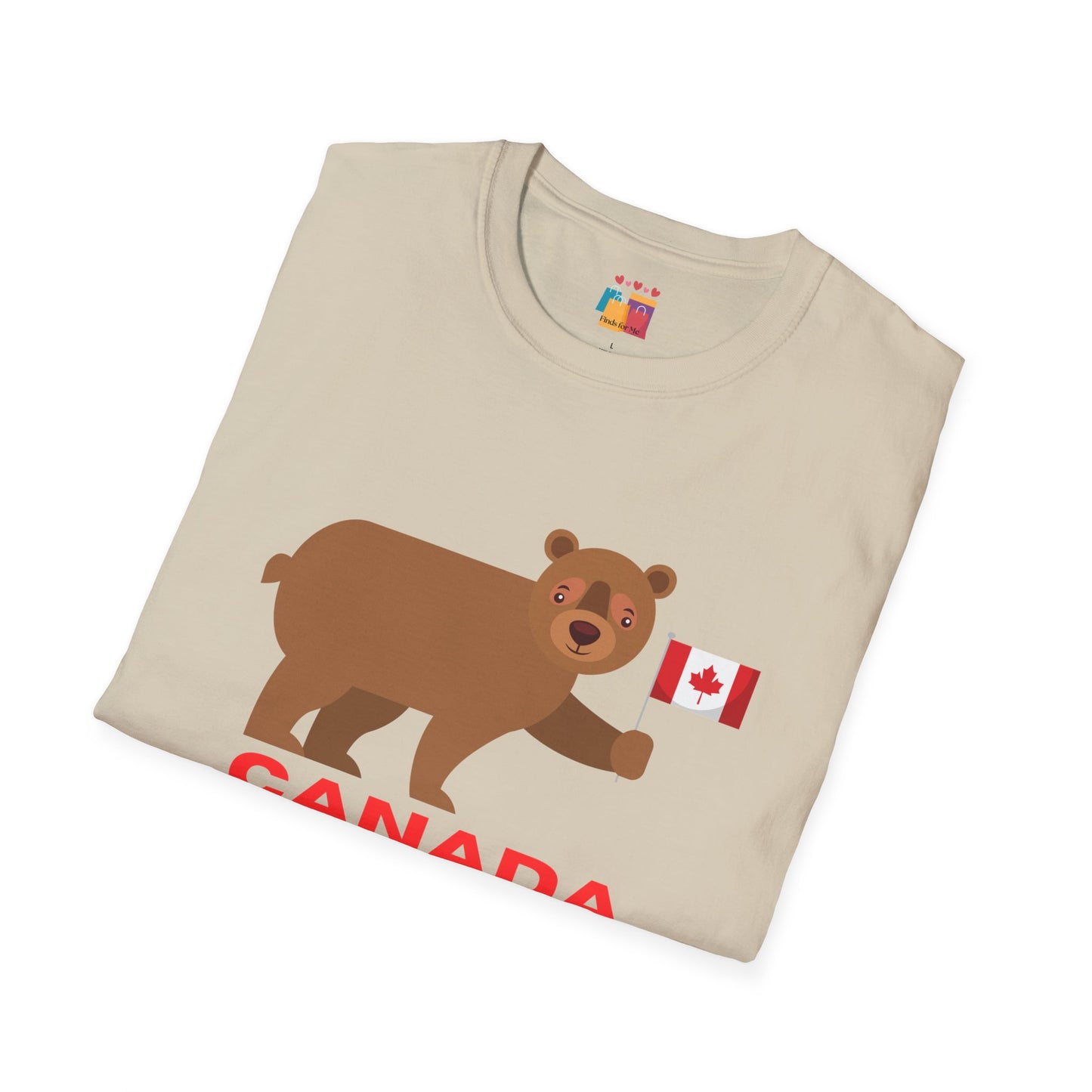 Canada Bear Graphic T-Shirt - Perfect for Travel Lovers