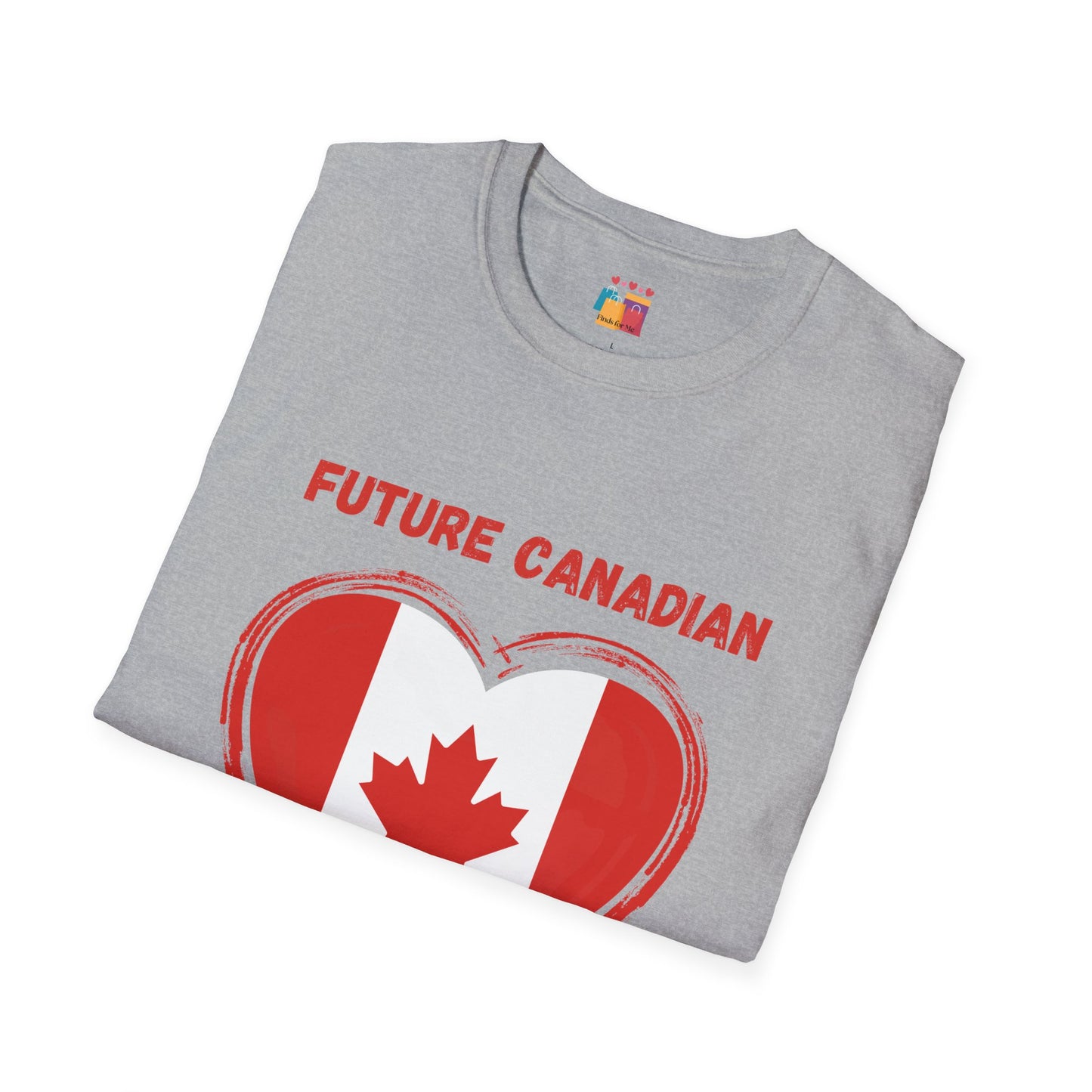 Future Canadian Unisex Softstyle T-Shirt - Perfect Gift for New Canadians