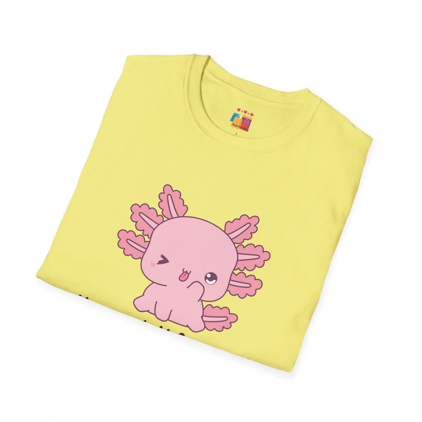 Cute Axolotl T-Shirt - 'You Axolotl from Me!' - Unisex Softstyle Tee