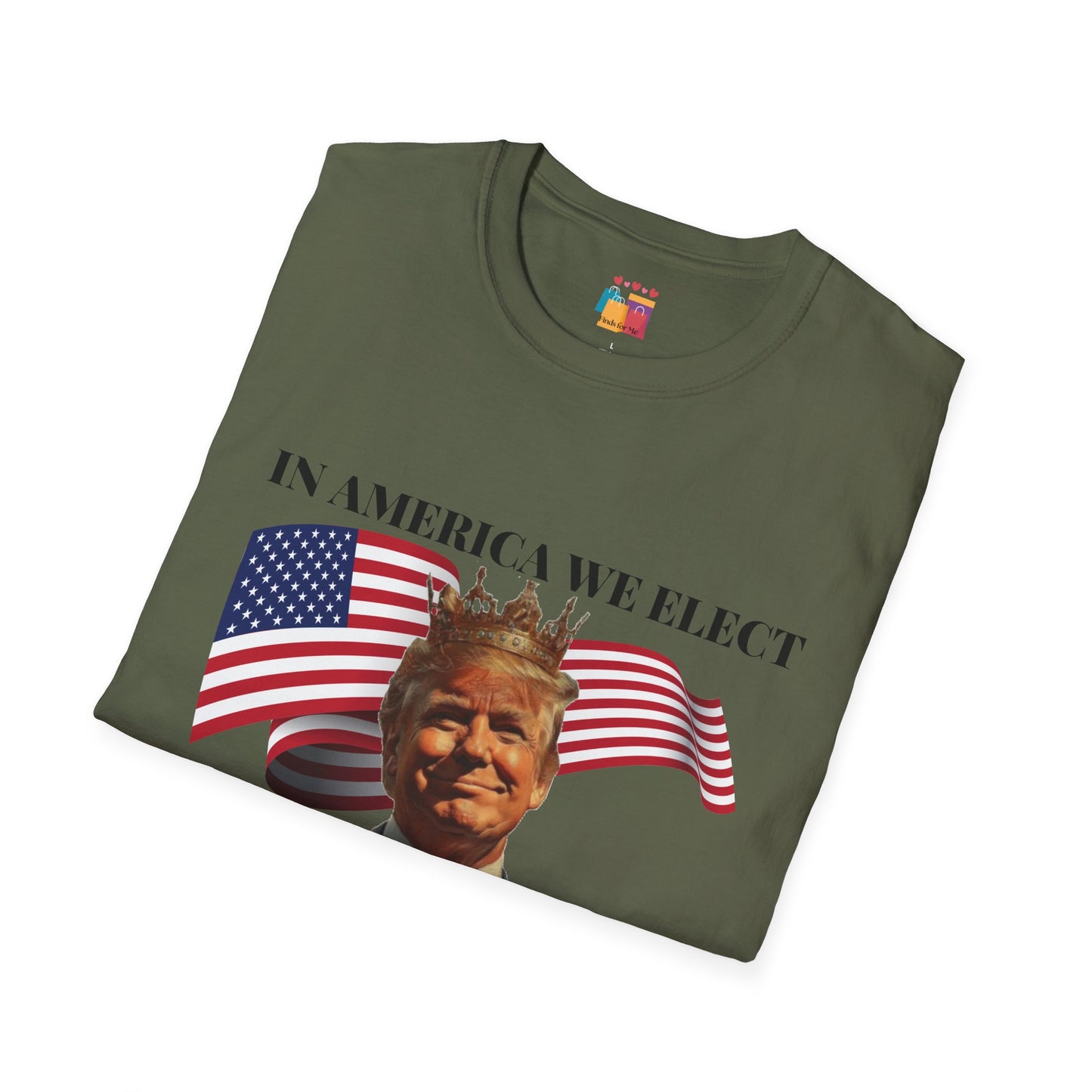 Presidents Not Kings Unisex Softstyle T-Shirt - Patriotic Statement Tee