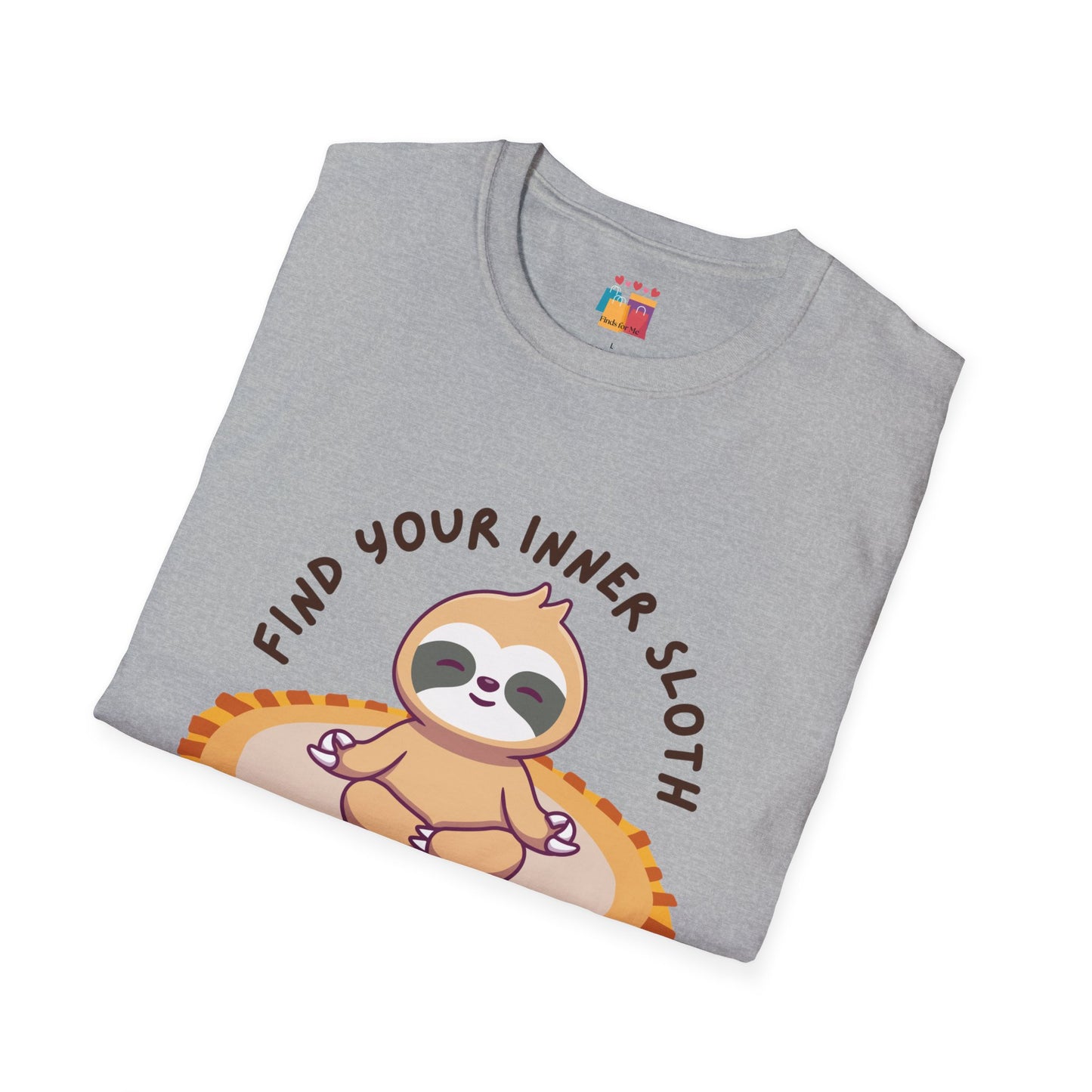 Find Your Inner Sloth Unisex Softstyle T-Shirt - Relaxed Vibe for Chill Lovers