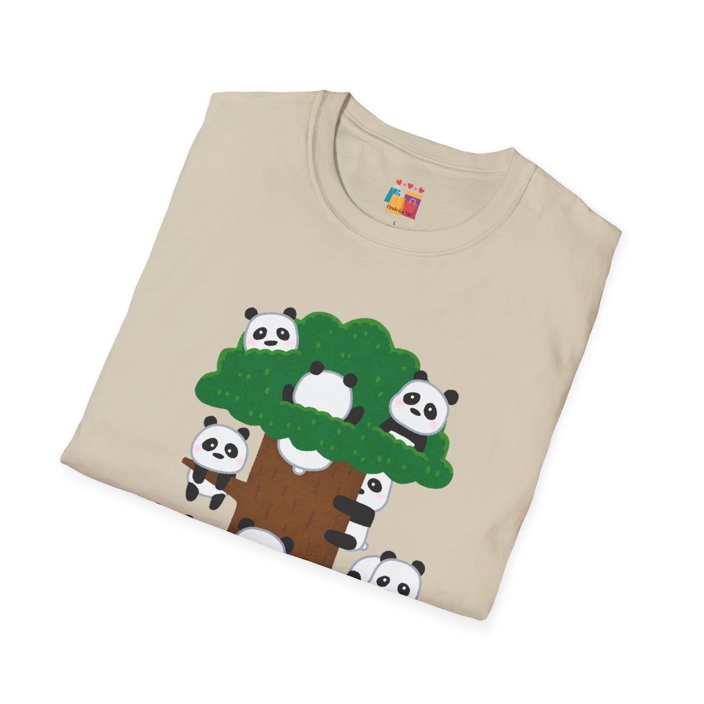 Panda Pandamonium Unisex Softstyle T-Shirt - Cute Nature Graphic Tee