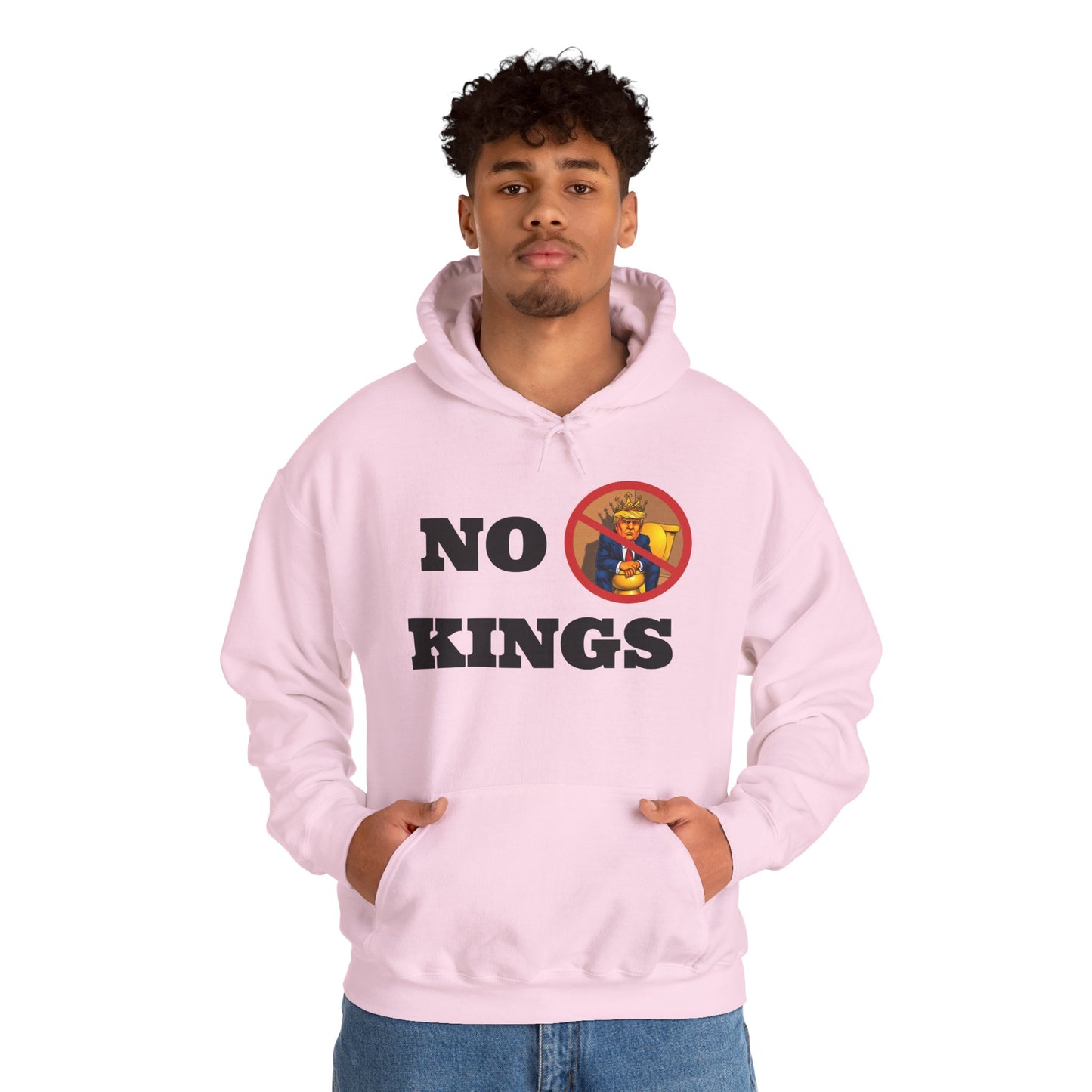NO KINGS Hoodie — Anti-Monarchist Graphic Pullover