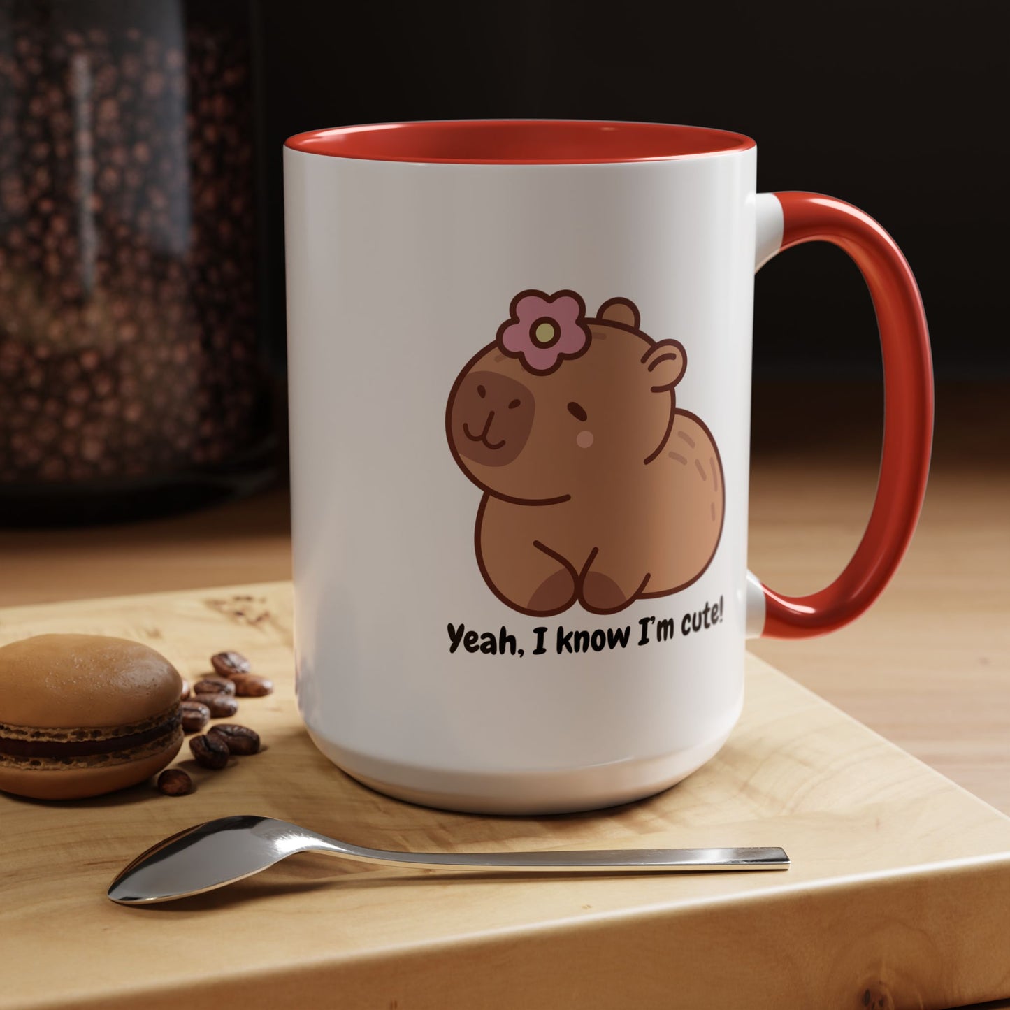 Cute Capybara Accent Coffee Mug - Perfect Gift for Animal Lovers