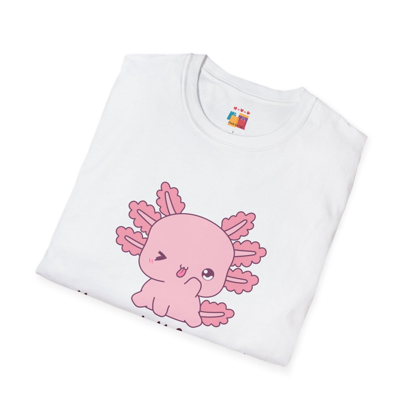 Cute Axolotl T-Shirt - 'You Axolotl from Me!' - Unisex Softstyle Tee