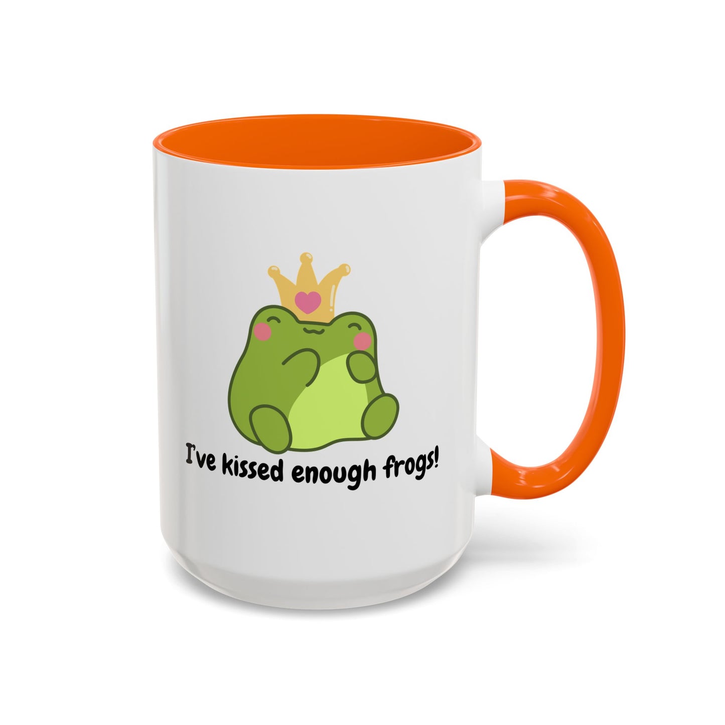 Cute Frog Coffee Mug - 'I've Kissed Enough Frogs!' - Fun Gift for Frog Lovers