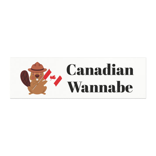 Fun Canadian Wannabe Car Magnet - Ideal for Proud Canucks and Road Trip Enthusiasts