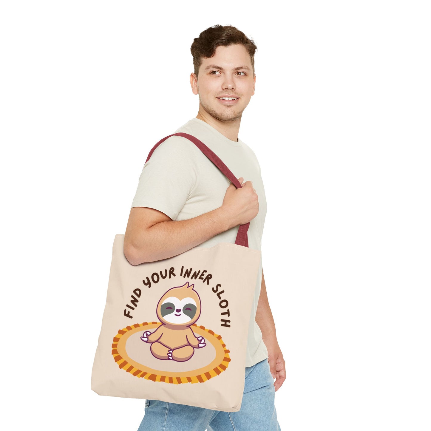 Find Your Inner Sloth Tote Bag - Fun & Relaxing Sloth Design, Perfect for Gifts and Everyday Use