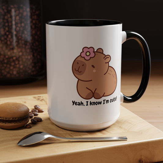 Cute Capybara Accent Coffee Mug - Perfect Gift for Animal Lovers