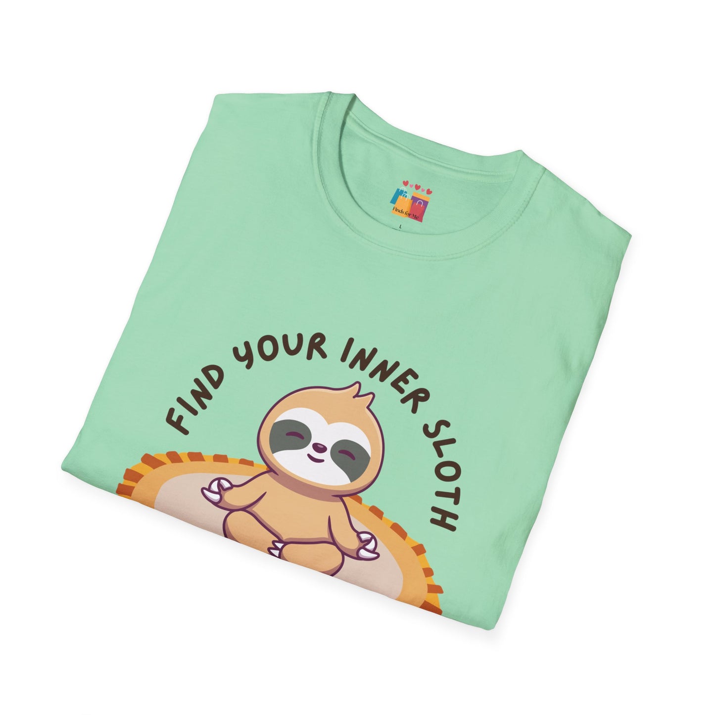 Find Your Inner Sloth Unisex Softstyle T-Shirt - Relaxed Vibe for Chill Lovers