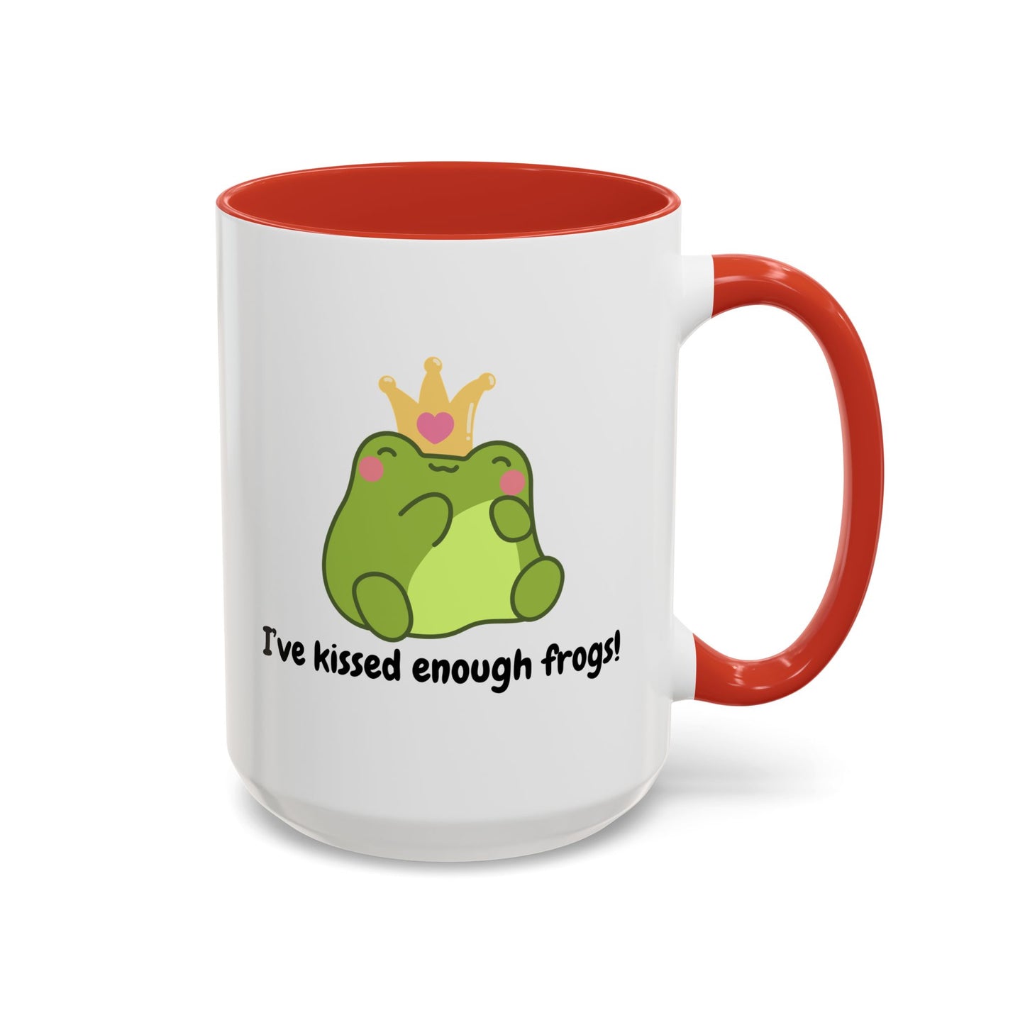 Cute Frog Coffee Mug - 'I've Kissed Enough Frogs!' - Fun Gift for Frog Lovers