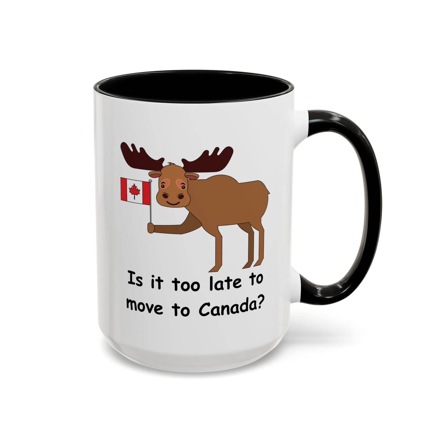 Funny Moose Accent Coffee Mug - Perfect Gift for Canada Lovers