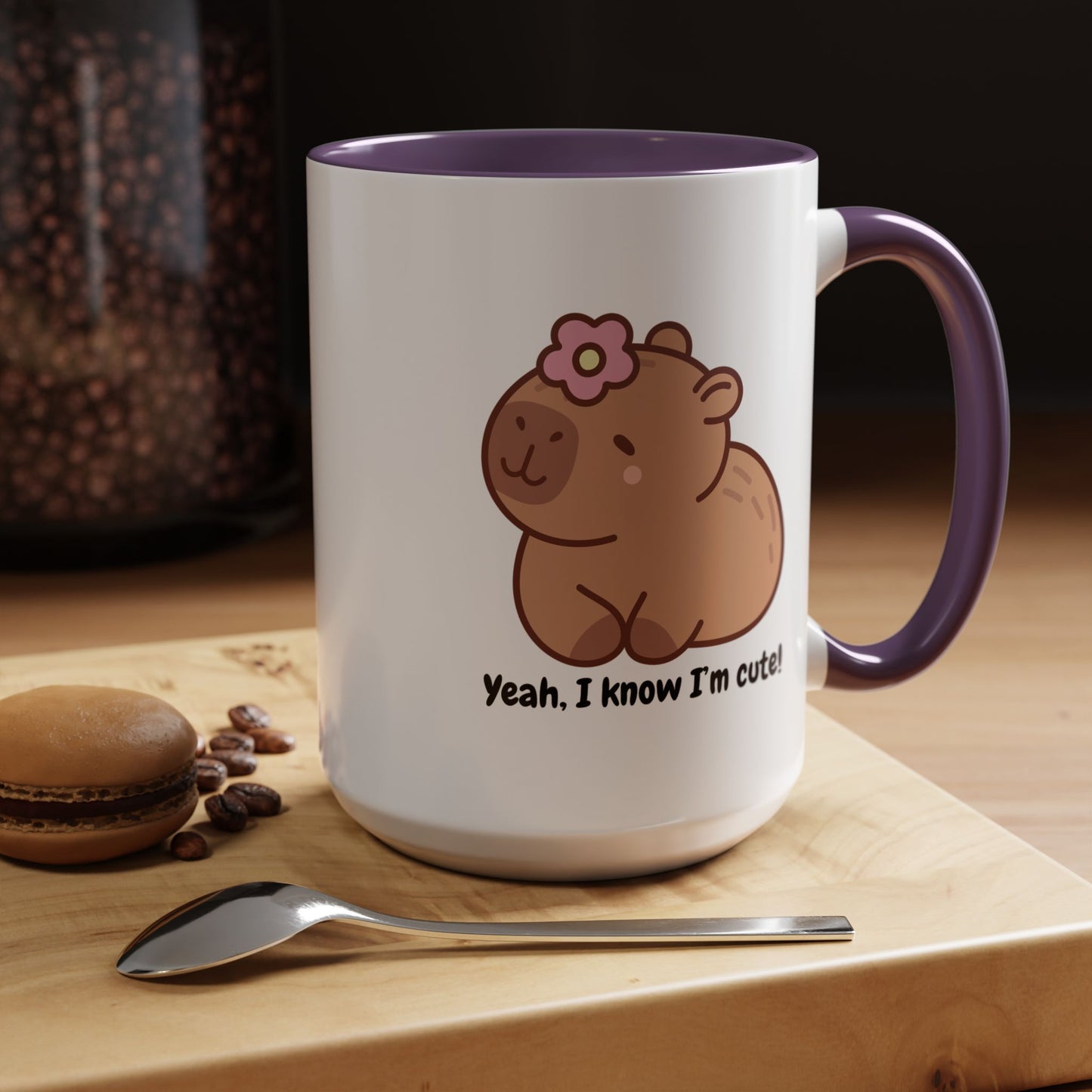 Cute Capybara Accent Coffee Mug - Perfect Gift for Animal Lovers