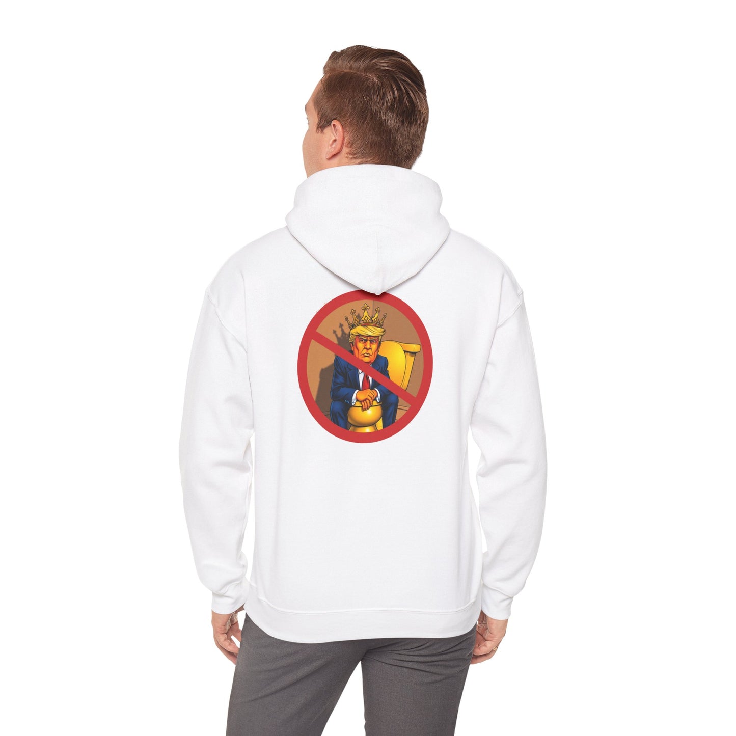 NO KINGS Hoodie — Anti-Monarchist Graphic Pullover