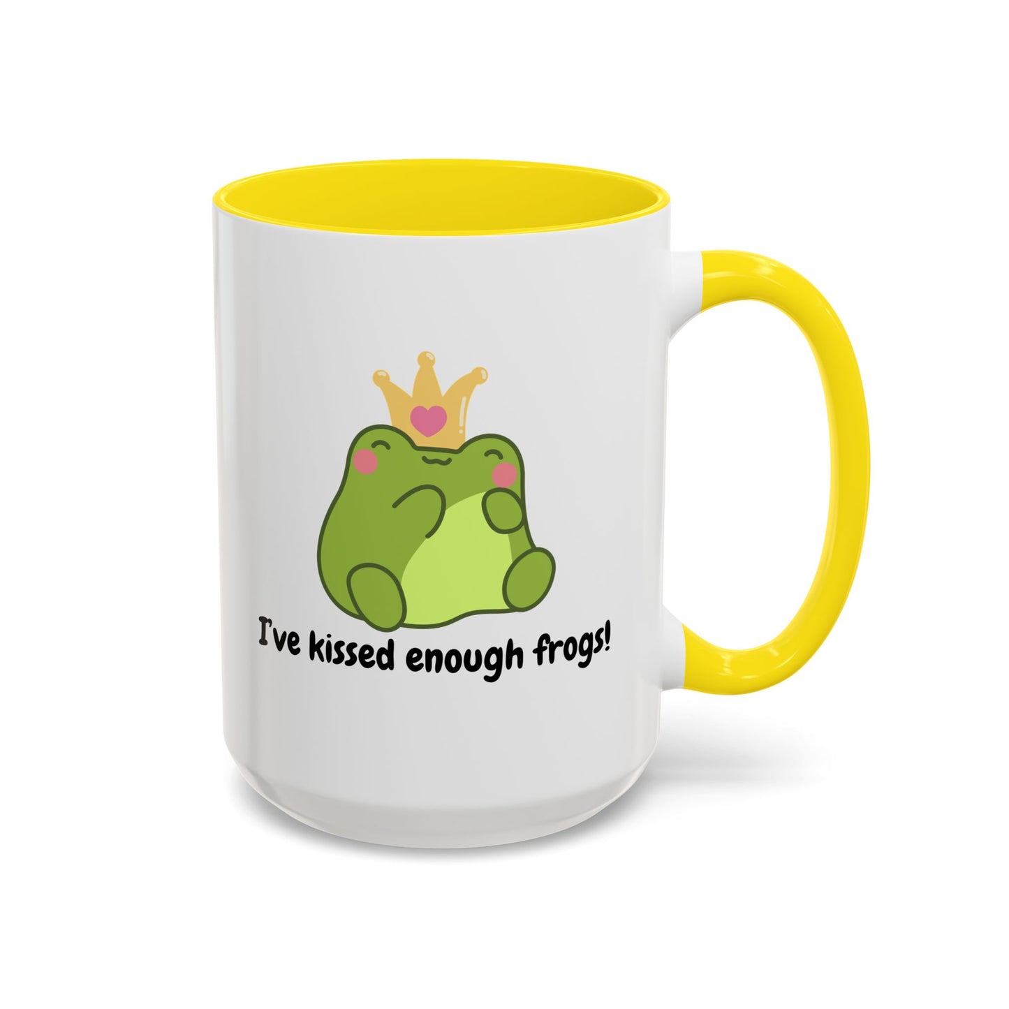 Cute Frog Coffee Mug - 'I've Kissed Enough Frogs!' - Fun Gift for Frog Lovers