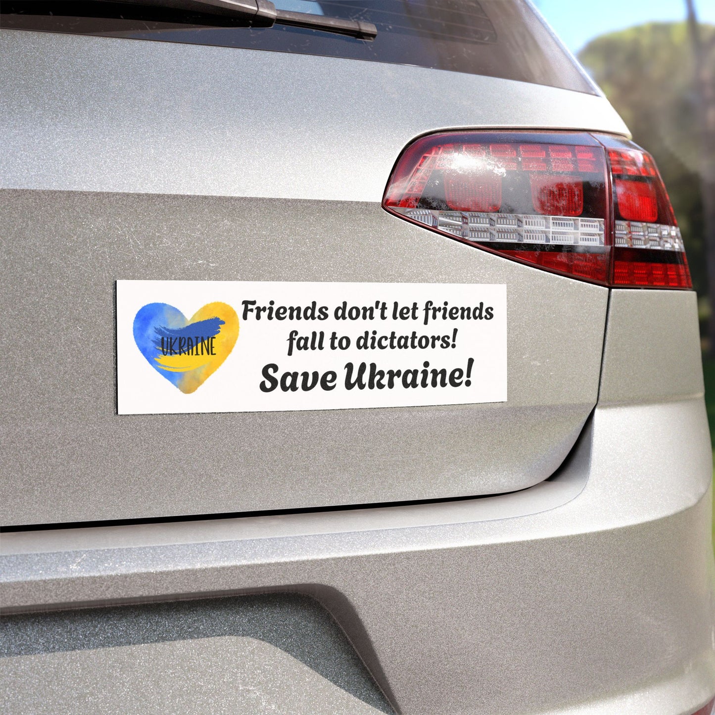 Save Ukraine Car Magnet - Support Freedom & Stand Against Dictators