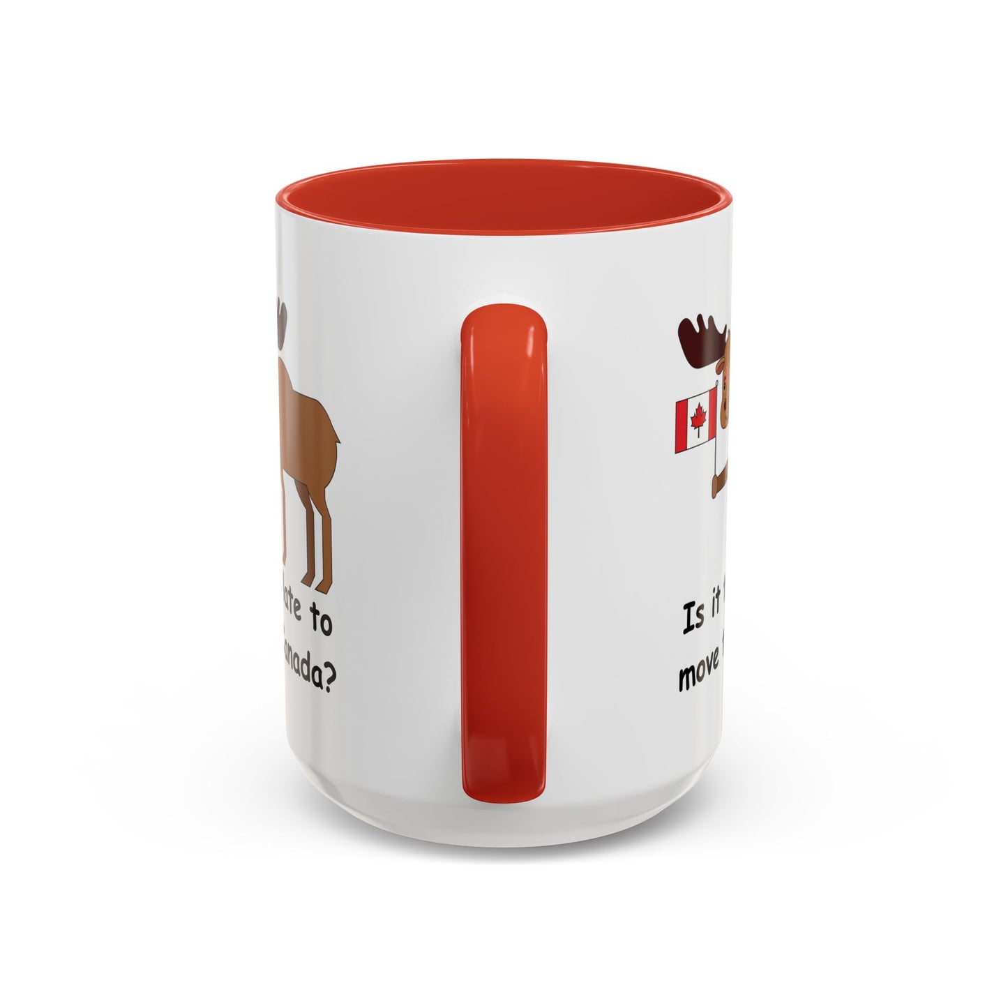 Funny Moose Accent Coffee Mug - Perfect Gift for Canada Lovers