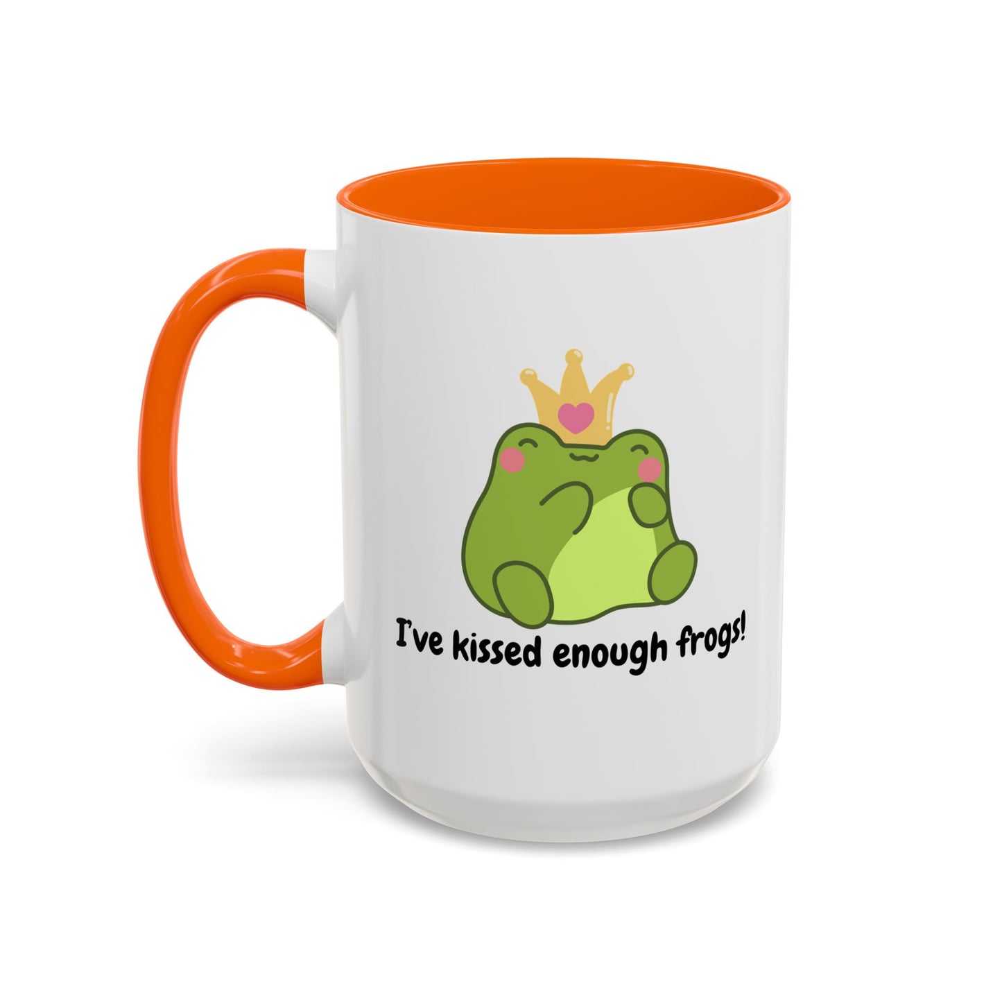 Cute Frog Coffee Mug - 'I've Kissed Enough Frogs!' - Fun Gift for Frog Lovers