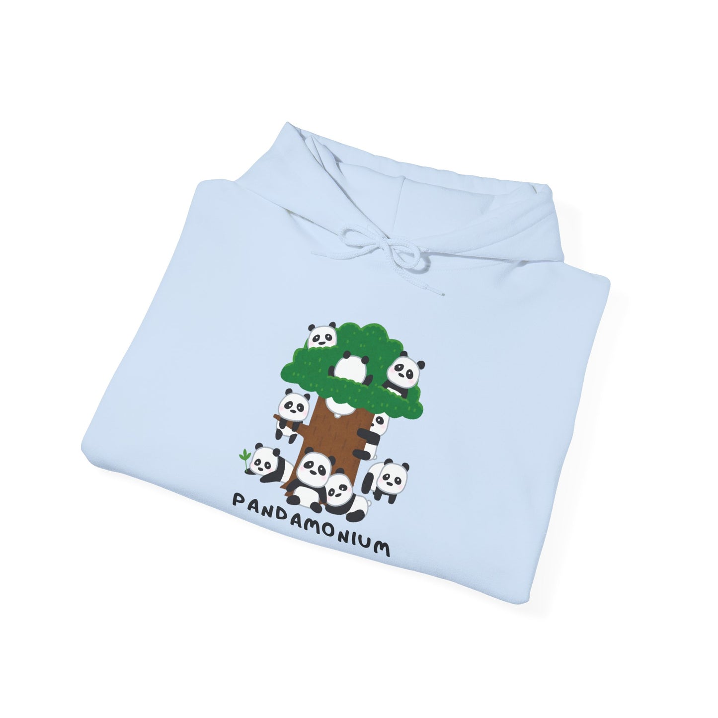 PANDAMONIUM Unisex Heavy Blend™ Hoodie - Cute Panda Design for Nature Lovers