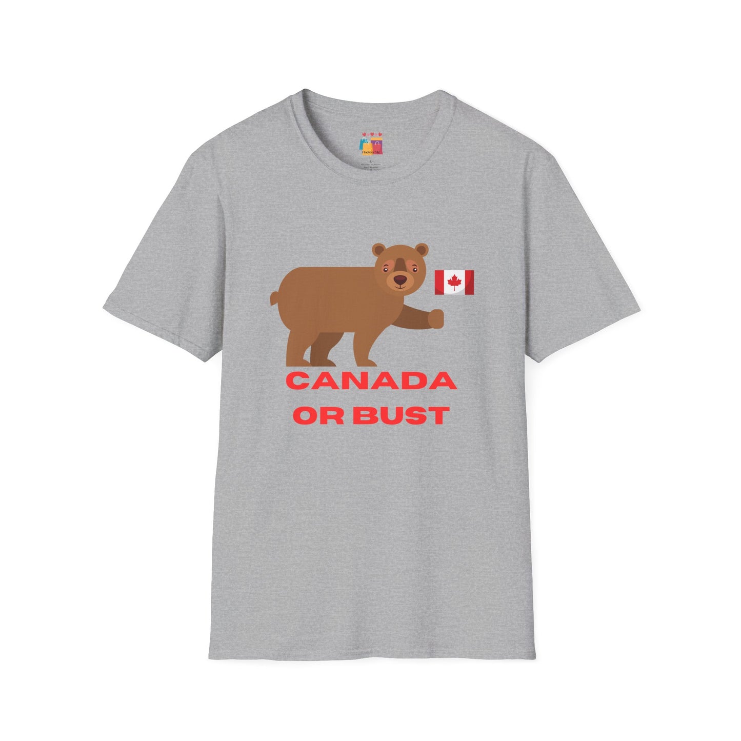 Canada Bear Graphic T-Shirt - Perfect for Travel Lovers