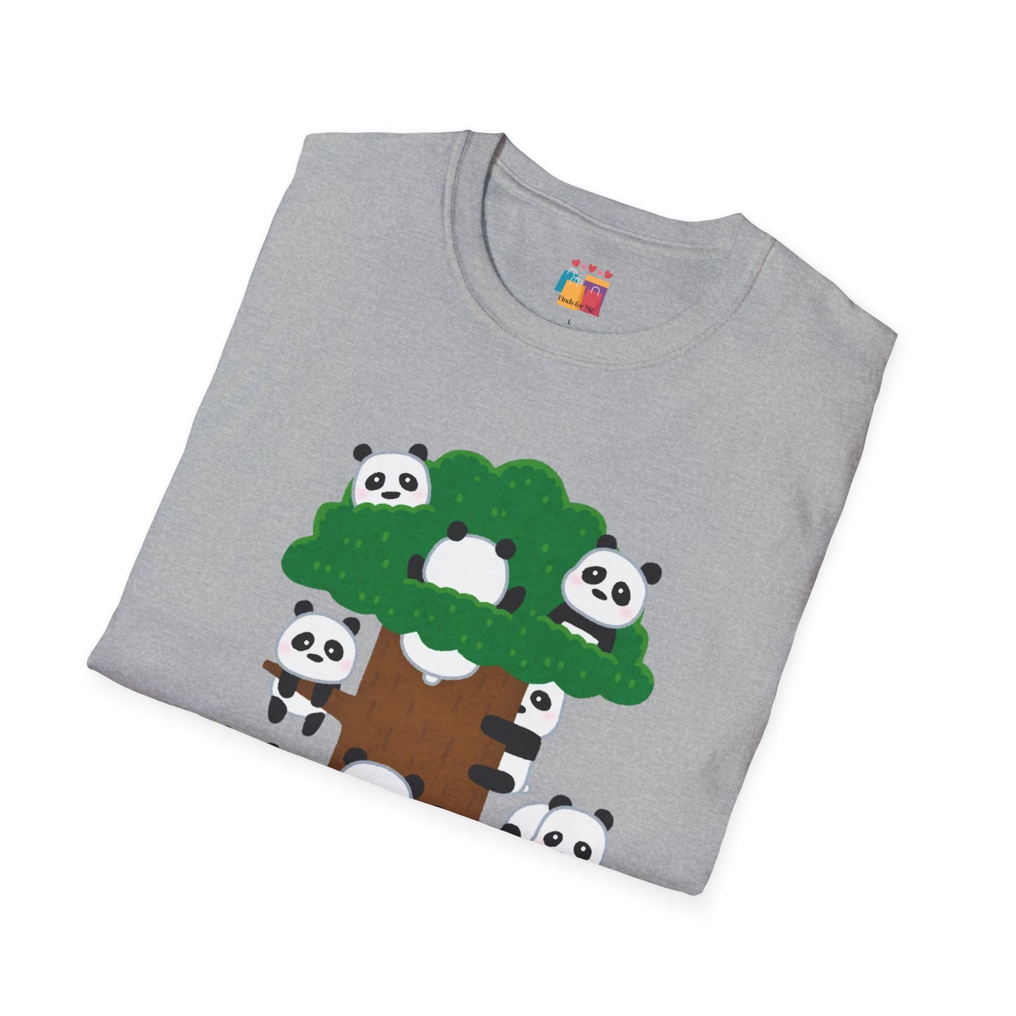 Panda Pandamonium Unisex Softstyle T-Shirt - Cute Nature Graphic Tee