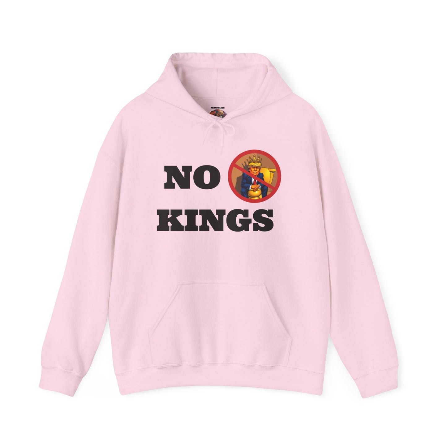 NO KINGS Hoodie — Anti-Monarchist Graphic Pullover