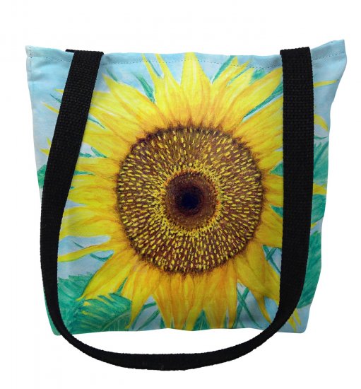 Betsy Drake TY1003M 16 x 16 in. Dicks Sunflower Tote Bag - Medium