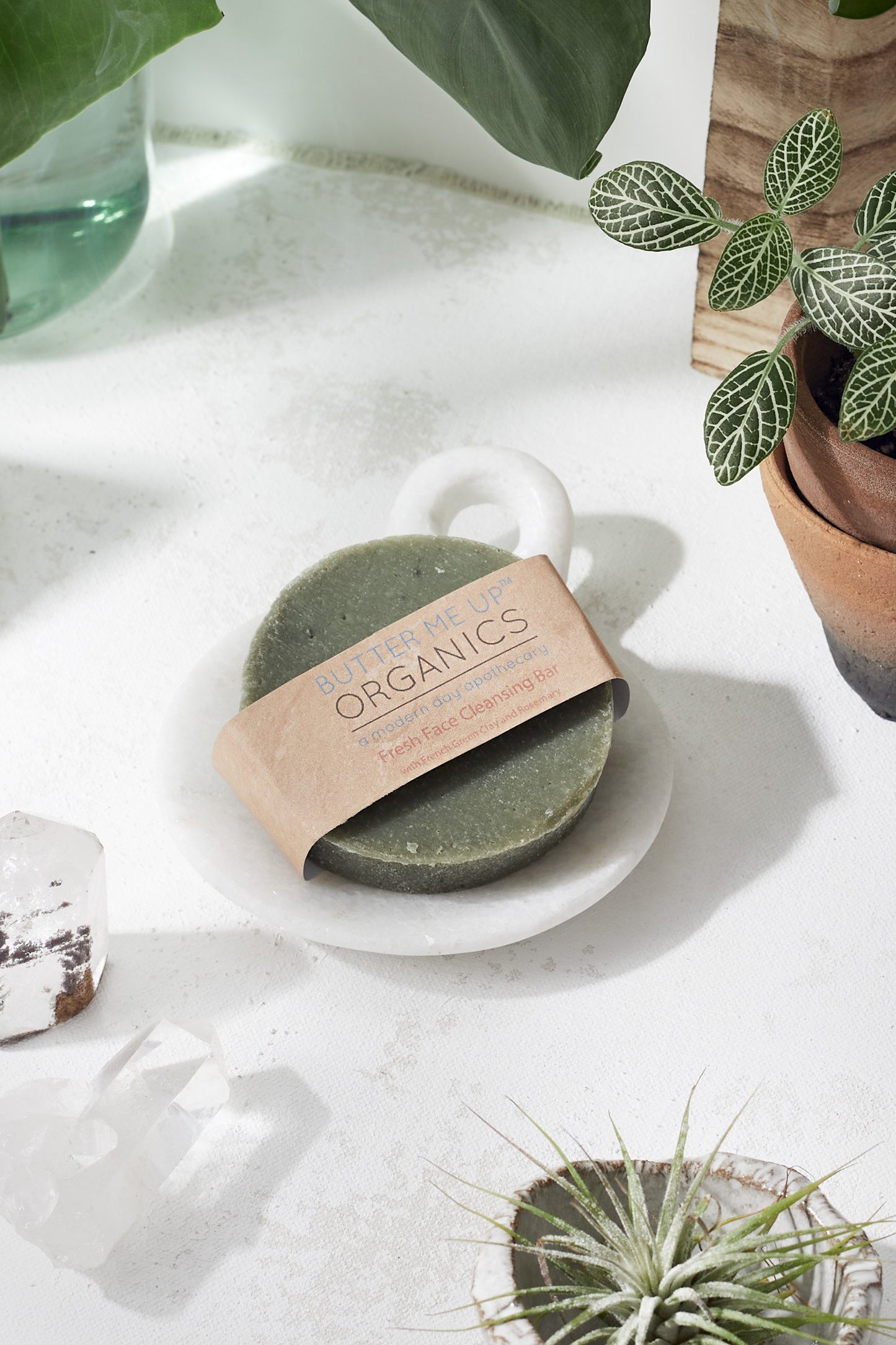 Face Wash Facial Cleansing Bar with French Green Sea Clay